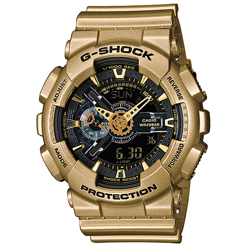 G-Shock Bic Face Gold/Black GA-110GD-9B