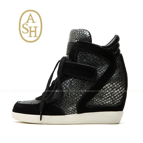 2015FW 女子 Ash Iman Slip On Black Leather 350351