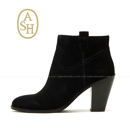 2015FW 女子 Ash Ivana Boot Black Suede 350456-BLK