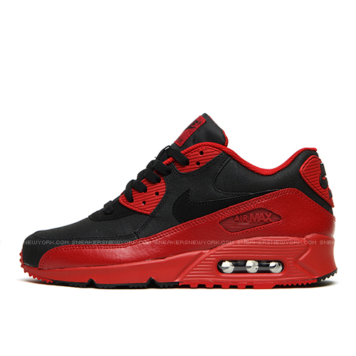 男子 Nike Air Max 90 Winter Premium Men&#039;s Running shoes Gym Red/Black 683282-606