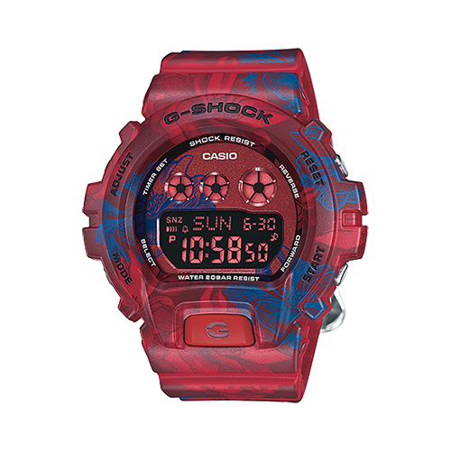 G-SHOCK S series Flower pattern Red - GMD-S6900F-4A